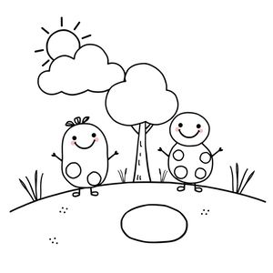Kolorowanka: Kropka i przyjaciele