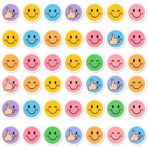 Naklejki wyróżnień: Małe kropki z emotikonami