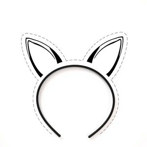 Szablon — opaska z kocimi uszkami