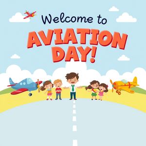 Plakat powitalny "Dzień Lotnictwa!"