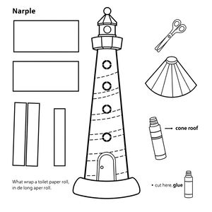 Szablon do wycięcia — części latarni