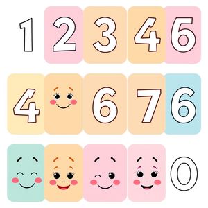 Kartoniki z buźkami 1–10