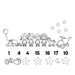 Kolorowanka: Liczymy przyjaciół