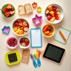 Zdjęcie — stół z surowcami i narzędziami (flat lay)