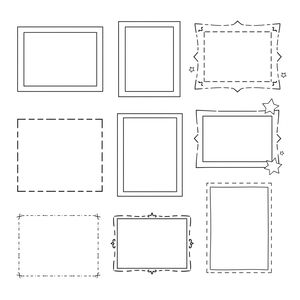 Szablony papierowych ramek (do druku)