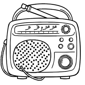 Kolorowanka: radio i mikrofon