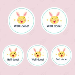 Naklejki/medale za udział - projekt