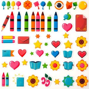 Arkusz naklejek dekoracyjnych