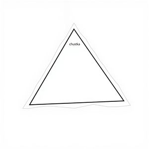 Szablon: trójkątna chustka (do wycięcia)