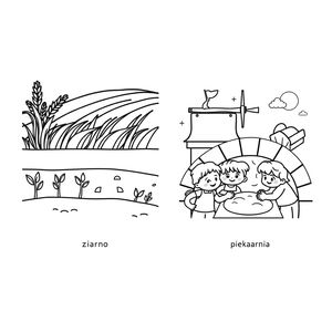 Kolorowanka — Etapy powstawania chleba
