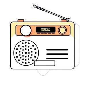 Szablon kartonowego radia