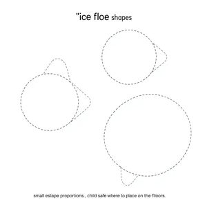 Szablon: Krążki lodu (poduszki) — zestaw do druku