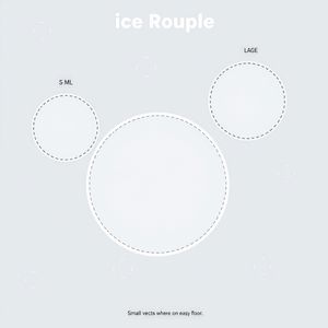 Szablon: Krążki lodu (poduszki) — zestaw do druku