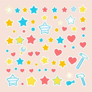 Arkusz naklejek dekoracyjnych