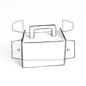 Szablon kartonowej skrzynki