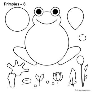 Szablony elementów żabki (do wycięcia)