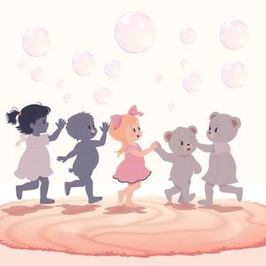 Ilustracja: Bańki i taniec misiów