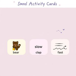 Karty ruchowe "Miś idzie, miś puka" (do druku)