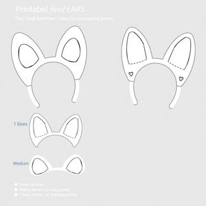 Szablon opasek z uszkami