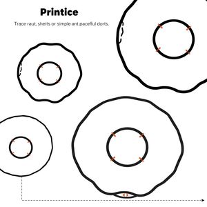 Szablony do formowania pączków (kontury)