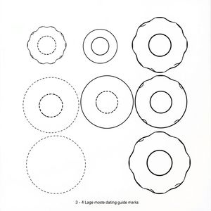 Szablony do formowania pączków (kontury)