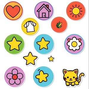 Arkusz naklejek – znaczki pocztowe