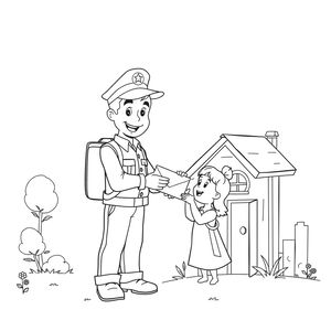 Kolorowanka: Listonosz