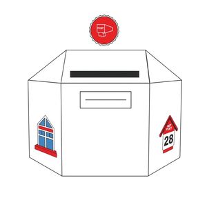 Okleina skrzynki pocztowej – dekoracja pudełka