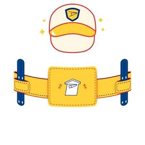 Opaska/czapka listonosza – szablon do wycięcia