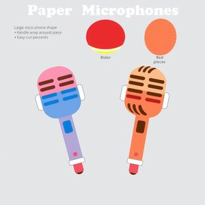 Szablony papierowego mikrofonu