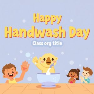 Baner zajęć — Dzień Mycia Rąk