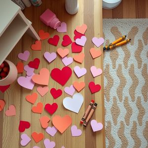 Pre-cut papierowe serduszka - zdjęcie referencyjne