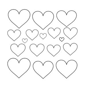 Szablony serduszek