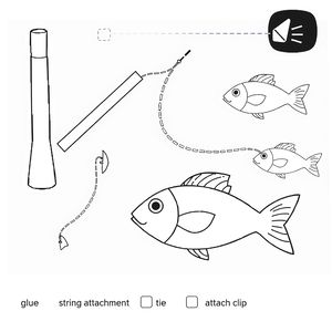 Szablon wędki (prosta wędka z patyczka)