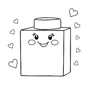 Kolorowanka: Klocek do kolorowania