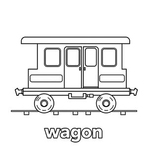 Wagon — kolorowanka