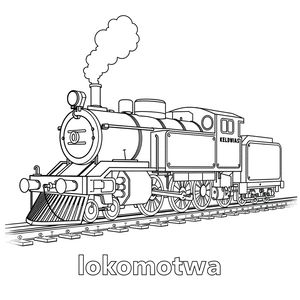 Lokomotywa — kolorowanka