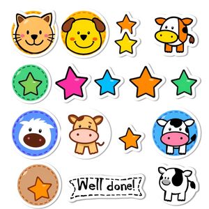 Naklejki pochwały (arkusz)