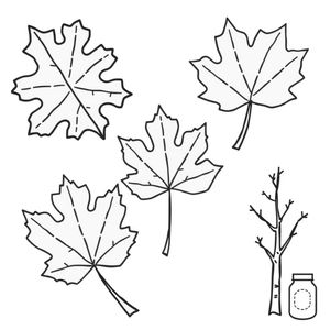 Szablony liści do druku