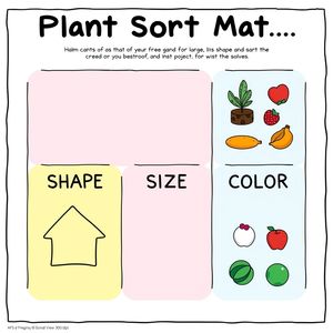 Mat do sortowania guziczków — szablon