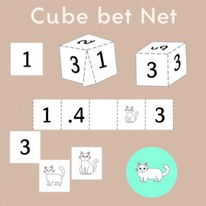 Kostka/liczby 1–3 — karty do losowania