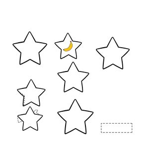 Szablon: Gwiazdki z banana