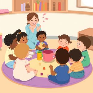 Scenka powitalna — koło na macie