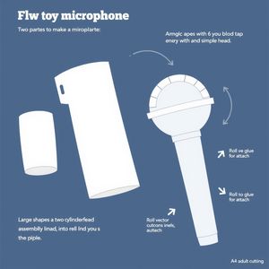 Szablon zabawkowego mikrofonu