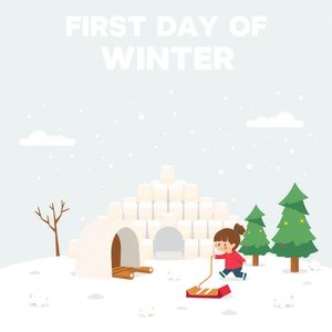 Plakat: Pierwszy Dzień Zimy