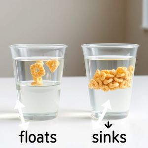 Eksperyment z wodą — pływa vs tonie