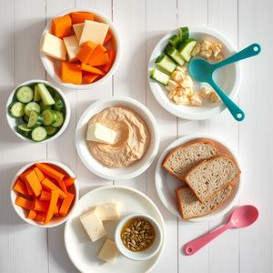 Zdjęcie składników — flat lay do materiałów