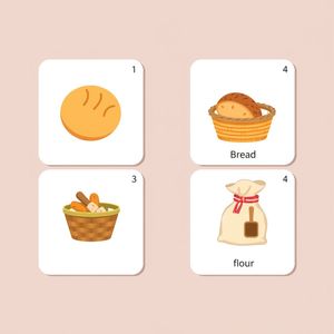 Karty obrazkowe: produkty piekarnicze