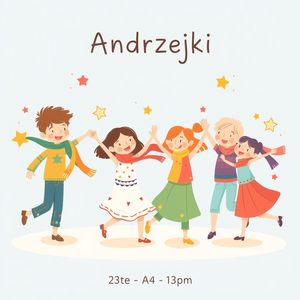 Plakat zajęć — Andrzejkowy taniec