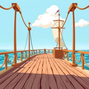 Tło sceny: Pokład statku